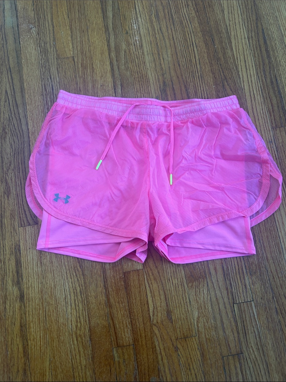 Under Armour Women's Hot Pink 2-in-1 Athletic Shorts